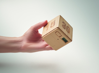 Logotrade korporatīvās dāvanas foto: Bambusa vērpjamais atlikšanas taimeris