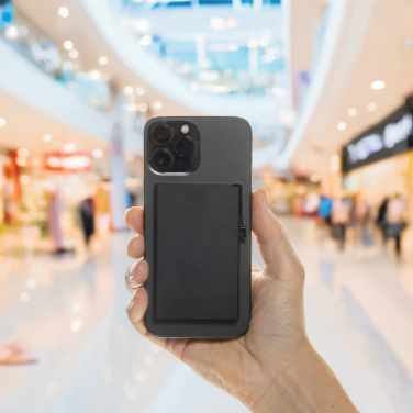 Logotrade logo dāvanas foto: Standarta alumīnija RFID magnētiskais tālruņa karšu turētājs