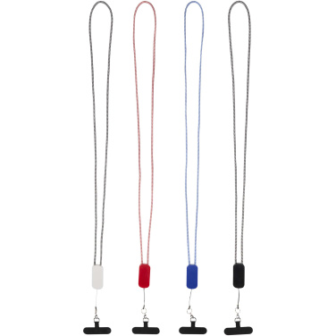 Logotrade ziemassvētku dāvanas foto: Anser pārstrādātas plastmasas viedtālruņa siksniņa ar iebūvētu 27 W 5-in-1 kabeli