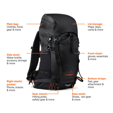 Logotrade korporatīvās dāvanas foto: Nordic Drift Trail RCS mugursoma 33L