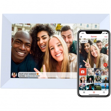 Логотрейд pекламные подарки картинка: Prixton Prado Frameo 10-дюймовая цифровая фоторамка с Wi-Fi