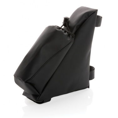 Логотрейд pекламные cувениры картинка: Сумка на раму велосипеда из полиуретана повышенной видимости с держателем для бутылки