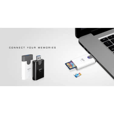 Логотрейд бизнес-подарки картинка: Устройство чтения карт памяти MicroSD и SD Silicon Power Combo 3.1