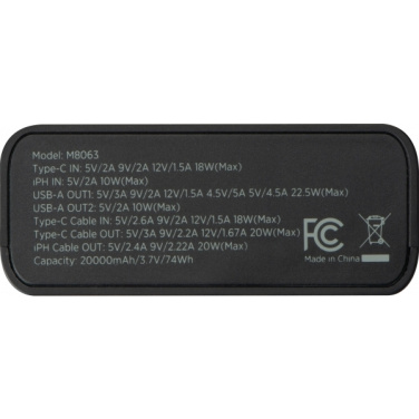 Логотрейд pекламные подарки картинка: Power Bank 20 000 мАч MARABELLA MoLu