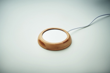 Логотрейд pекламные подарки картинка: Bamboo mug warmer with USB