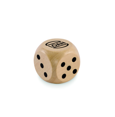 Логотрейд бизнес-подарки картинка: Schima wooden dice 3cm dia