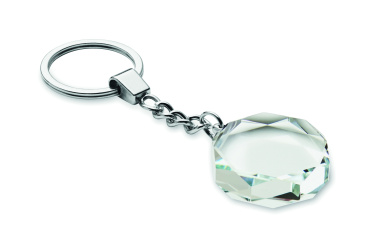 Логотрейд бизнес-подарки картинка: Glass round award key ring
