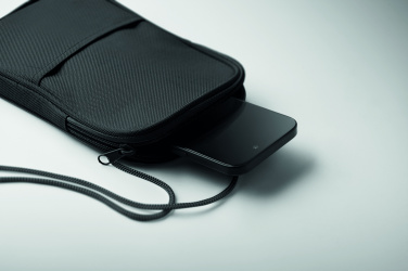 Лого трейд бизнес-подарки фото: RPET cross body travel pouch