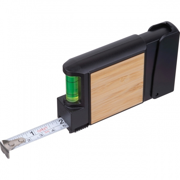 Лого трейд pекламные подарки фото: 3-метровая рулетка с уровнем HALIFAX