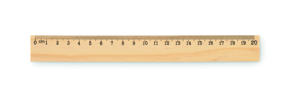 Логотрейд бизнес-подарки картинка: Wooden ruler 20cm