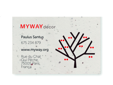 Лого трейд бизнес-подарки фото: Wildflower seed business card.
