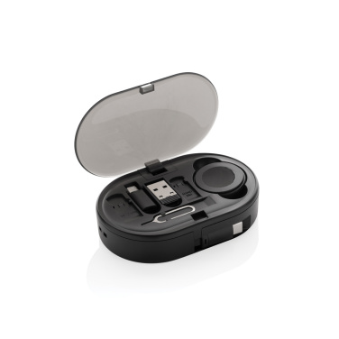 Лого трейд бизнес-подарки фото: Многофункциональный зарядный комплект Chargevix RCS rplastic мощностью 60 Вт.