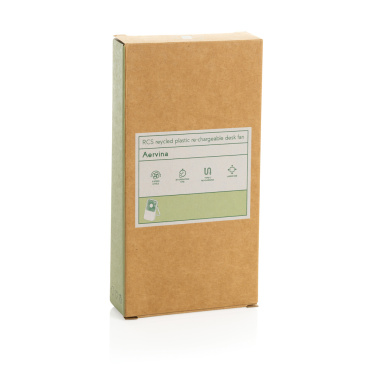 Лого трейд pекламные продукты фото: Настольный вентилятор Aervina RCS из переработанного пластика с возможностью подзарядки