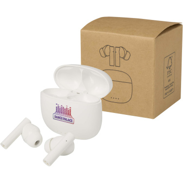 Логотрейд pекламные подарки картинка: Alterf гарнитура True Wireless Bluetooth® из переработанной пластмассы с силиконовыми амбушюрами