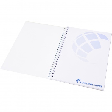 Logotrade profilreklam bild: Desk-Mate® wire-o A5 anteckningsblock PP-omslag