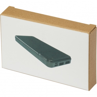 Logotrade presentreklam bild: Loop 10 000 mAh powerbank i återvunnen plast 