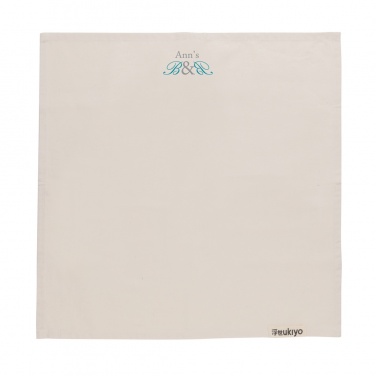 Logotrade profilreklam bild: Ukiyo Aware™ 180gr servetter i återvunnen bomull, 4st