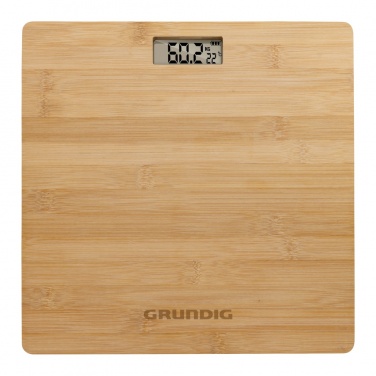Logotrade presentreklam bild: Grundig digital personvåg i bambu