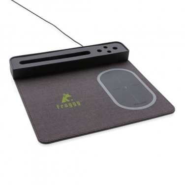 Logotrade profilreklam bild: Air musmatta med 5W trådlös laddning och USB