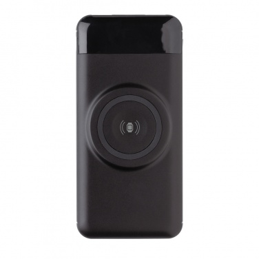 Logotrade profilprodukter bild: 10.000 mAh trådlös powerbank med klockladdare