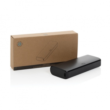 Logotrade profilprodukter bild: FlashCharge 20.000mAh powerbank snabbladdning, RCS rplast