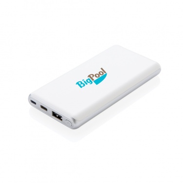 Logotrade presentreklam bild: Ultrasnabb 10.000 mAh powerbank med PD