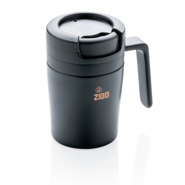 Logotrade profilreklam bild: Coffee to go termosmugg med handtag