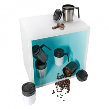 Logotrade reklamprodukter bild: Coffee to go termosmugg med handtag