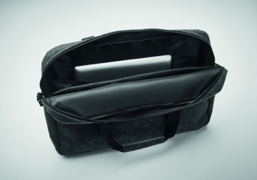 Logotrade profilreklam bild: 15" dataväska RPET-filt