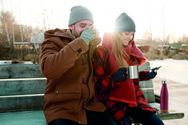 Logotrade profilprodukter bild: Dubbelväggsmugg rostfritt stål