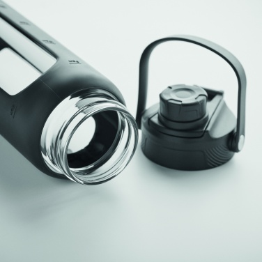 Logotrade presentreklam bild: Glasflaska med fodral 750ml