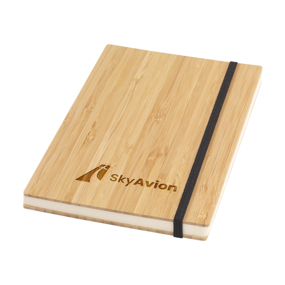 Logotrade presentreklam bild: Bambu Journal Naken Spine Paper Notebook A5