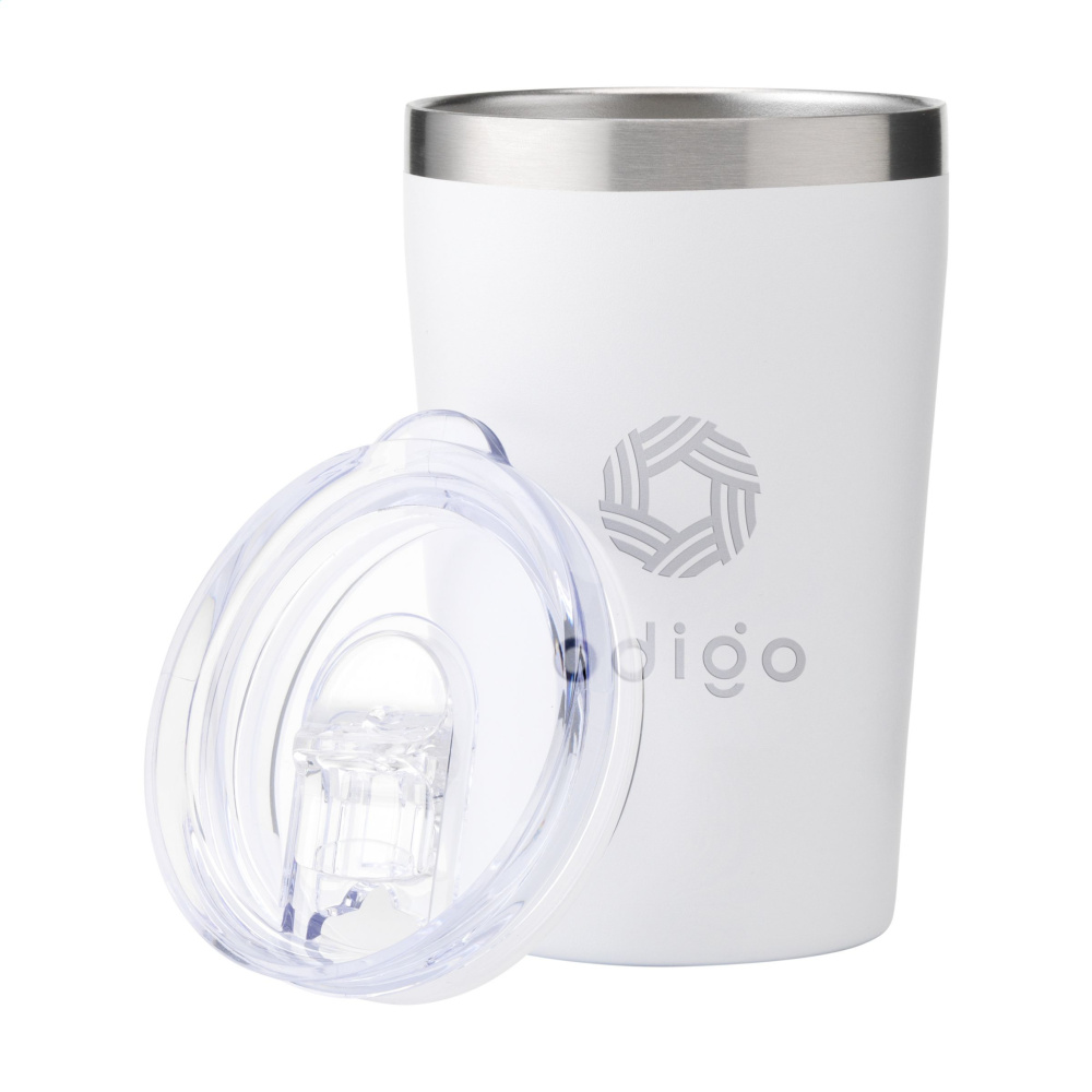 Logotrade profilprodukter bild: Re-Steel RCS återvunnen kaffemugg 380 ml termokopp