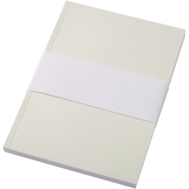 Logotrade profilprodukter bild: Novella Austen A5 anteckningsbok med mjukt omslag av återvunnet material, 100 ark