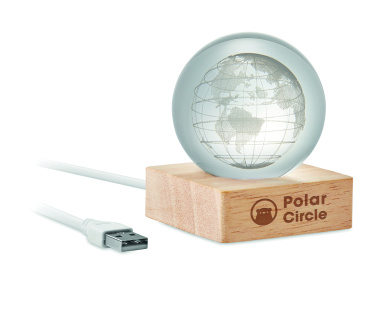 Logotrade kampanjprodukter bild: LED-glob glasboll