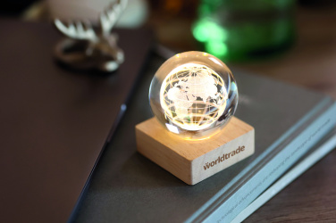 Logotrade presentreklam bild: LED-glob glasboll