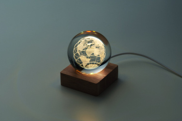 Logotrade reklamprodukter bild: LED-glob glasboll