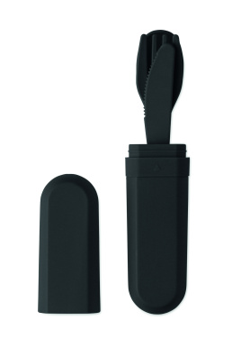 Logotrade profilreklam bild: Bestickset och fodral i PLA