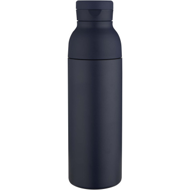 Logotrade presentreklam bild: Illuminate 650 ml vattenflaska av RCS-certifierat återvunnet rostfritt stål med dubbelvägg, med 3 olika lock