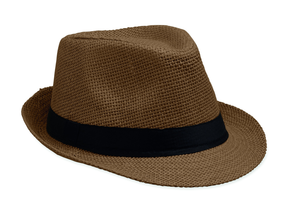 Logotrade reklamprodukter bild: Hatt av pappersstrå