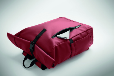 Logotrade reklamprodukter bild: Rolltop dataryggsäck 600D