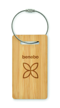 Logotrade kampanjprodukter bild: Bagagetagg i bambu