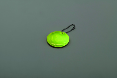 Logotrade reklamprodukter bild: Rund reflex nyckelring