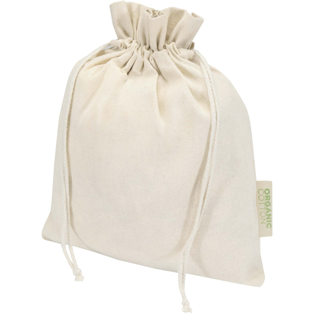Logotrade profilreklam bild: Odisha 140 g/m² presentpåse av ekologiskt OCS-material – 30 x 25 cm