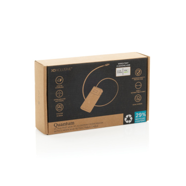 Logotrade reklamprodukter bild: Quantom RCS ultrasnabb PD45W 10.000mAh powerbank med display